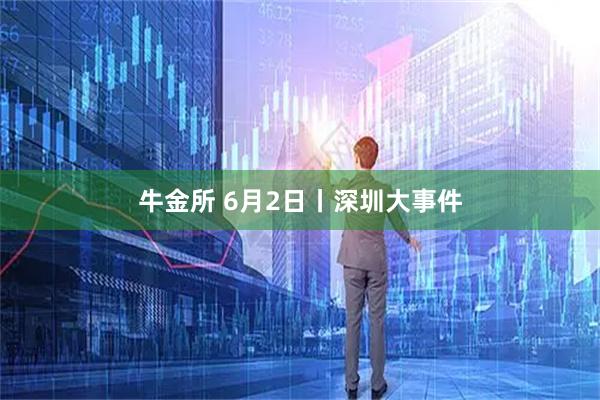 牛金所 6月2日丨深圳大事件